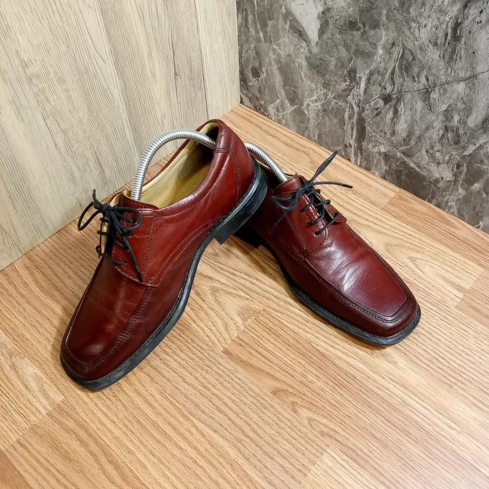 Duchini Mens Derby Shoes EU 41 U.S. Sz 8‎ Mens Brown Lace Up Leather